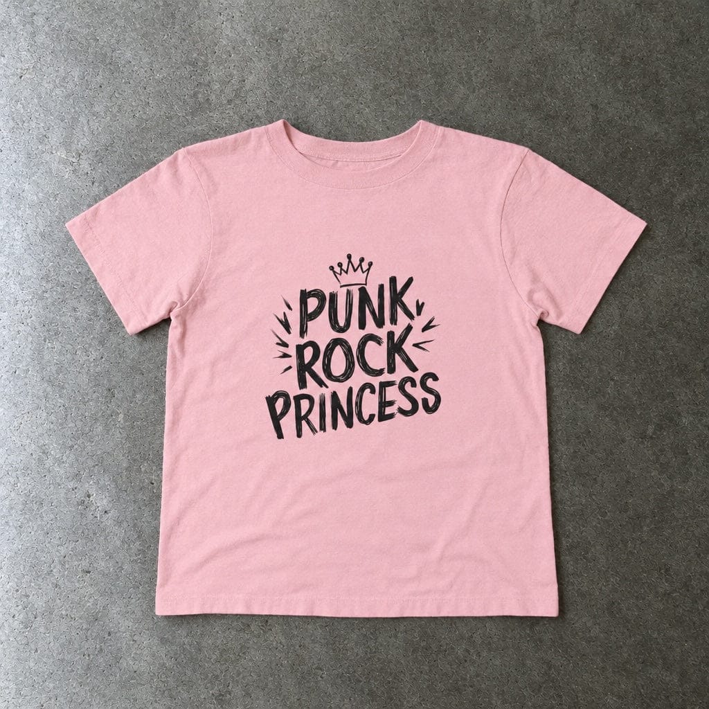 Punk Rock Princess - Toddler Tee CA Pink / 2T