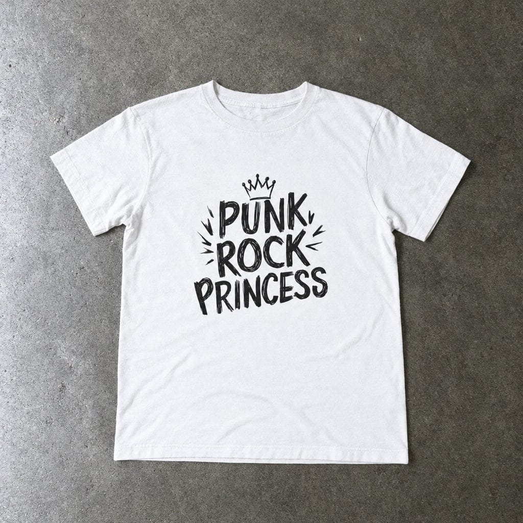 Punk Rock Princess - Toddler Tee CA White / 2T