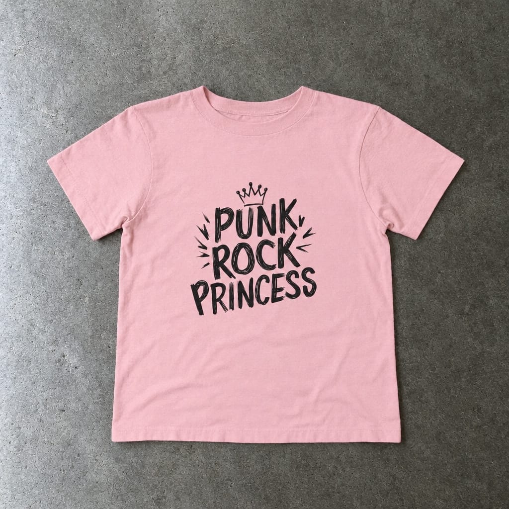 Punk Rock Princess - Toddler Tee Pink / 2T