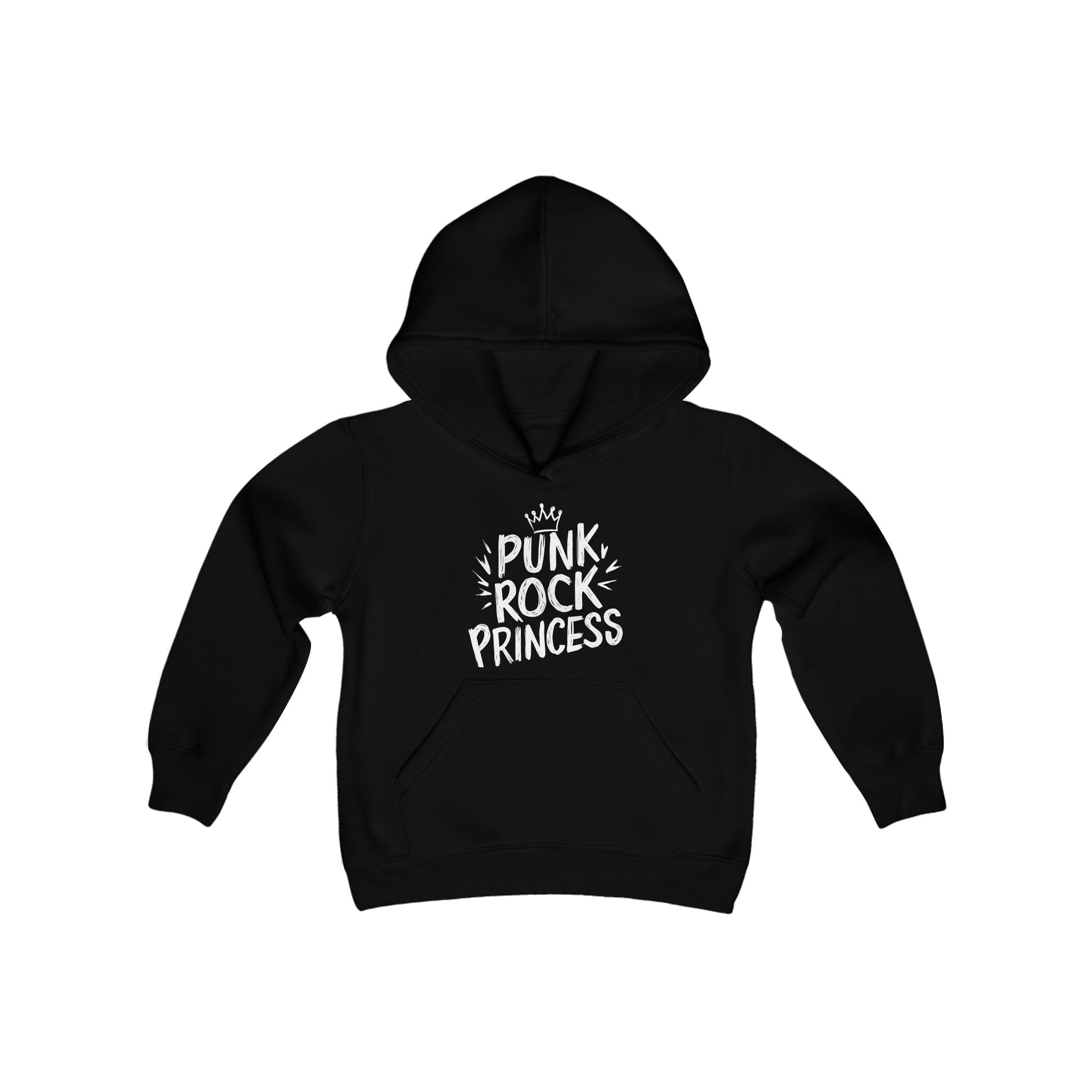 Punk Rock Princess Youth Hoodie Black / S