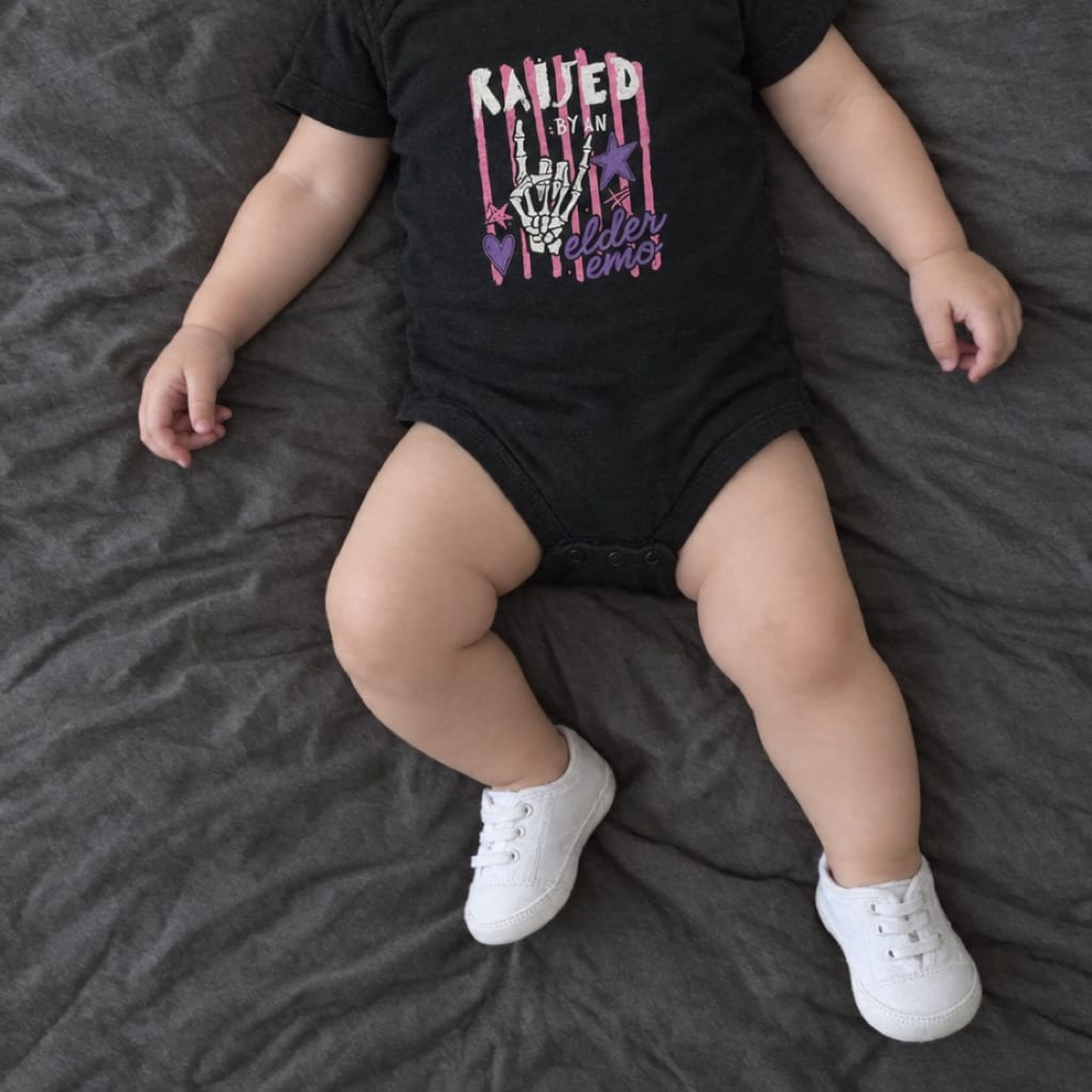 Raised by an Elder Emo 2.0 Onesie
