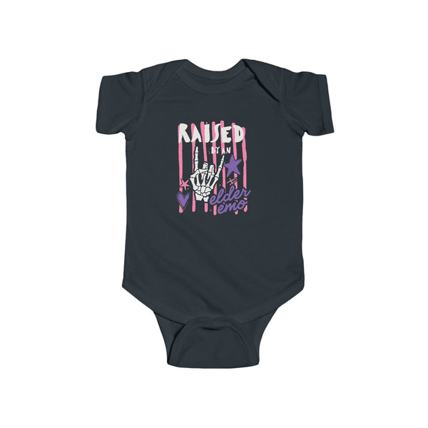 Raised by an Elder Emo 2.0 Onesie Black / NB (0-3M)