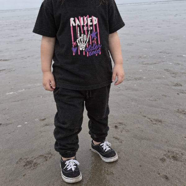 Raised by an Elder Emo 2.0 Toddler Tee