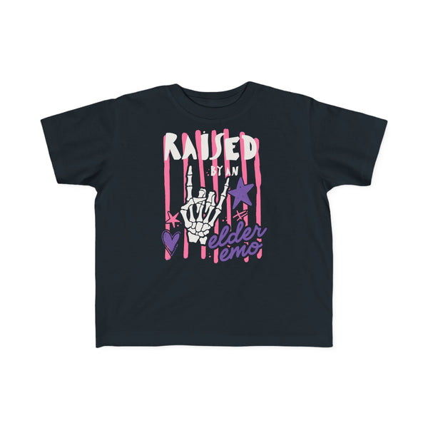 Raised by an Elder Emo 2.0 Toddler Tee Black / 2T