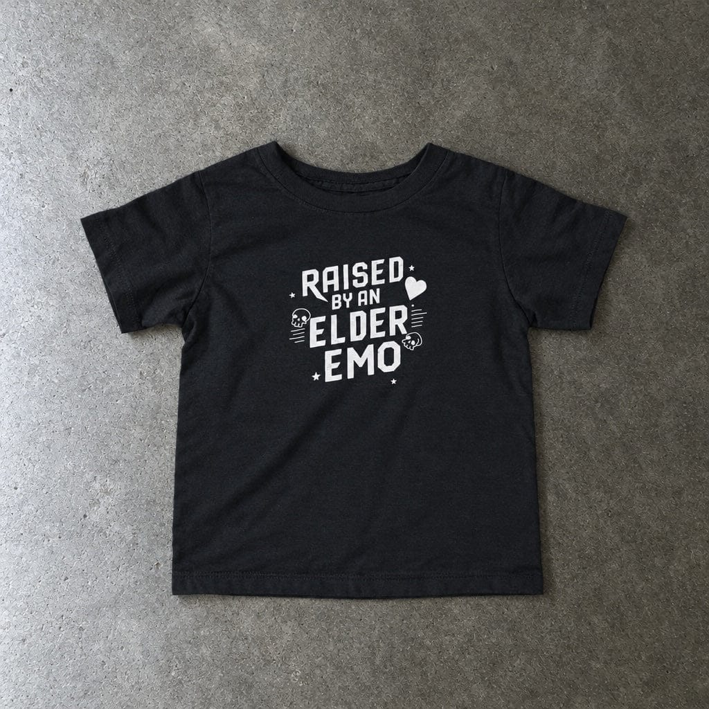 Raised by an Elder Emo - Infant Tee CA Black / 6M