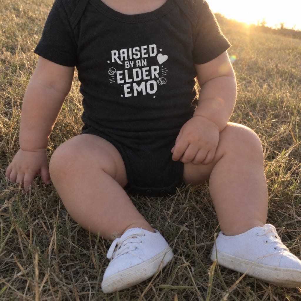 Raised by an Elder Emo - Onesie