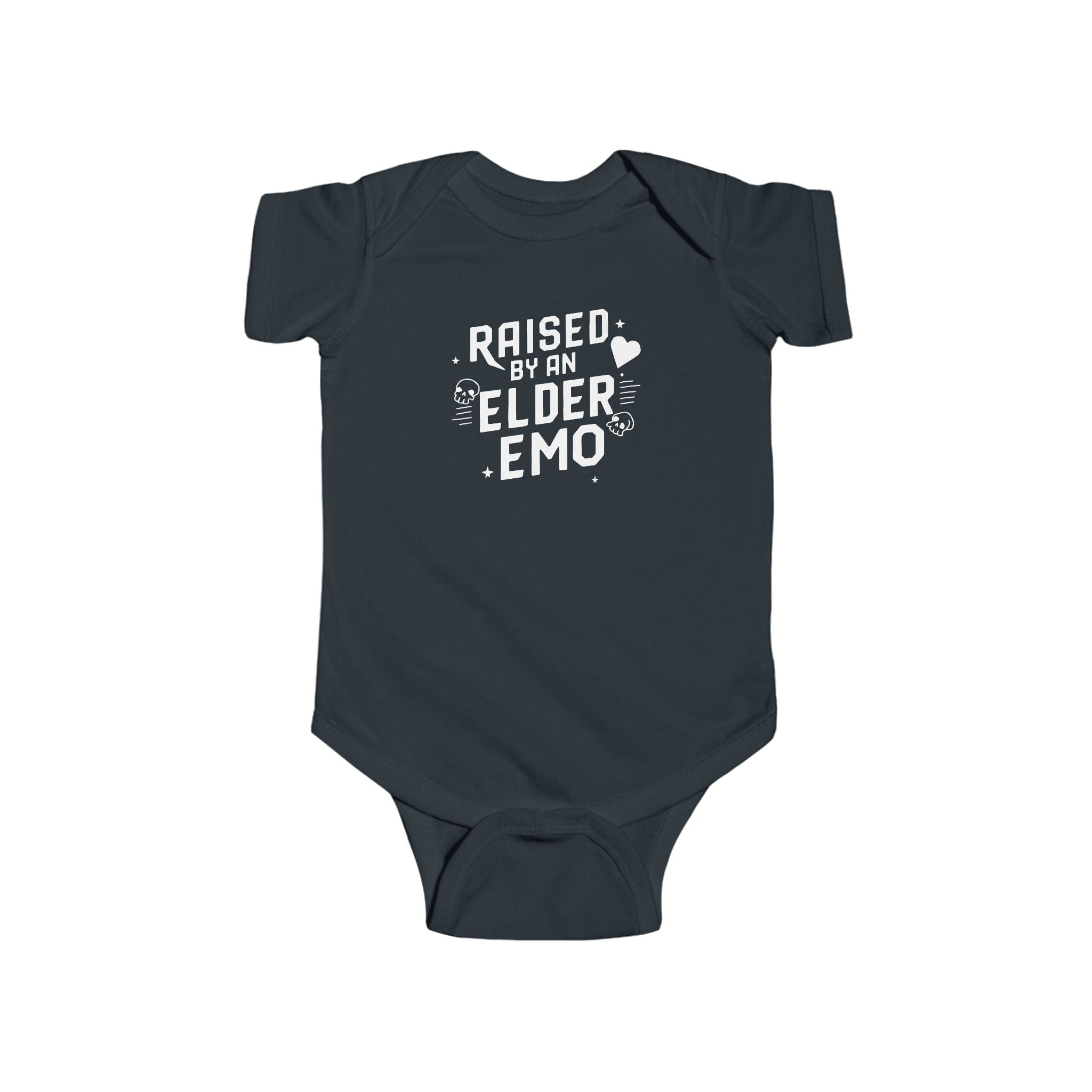 Raised by an Elder Emo - Onesie Black / NB (0-3M)