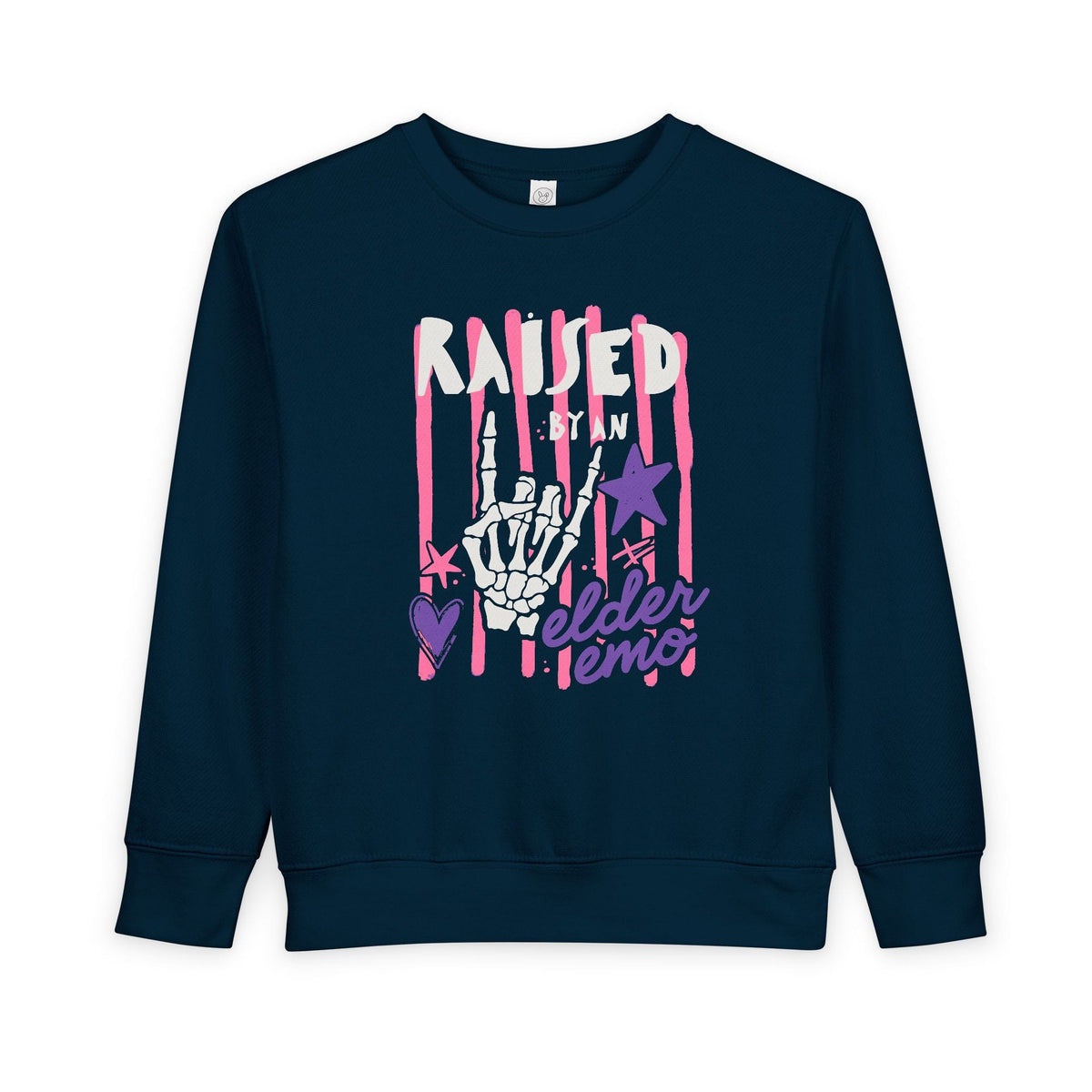Raised by an Elder Emo Toddler Sweatshirt 2T / Navy