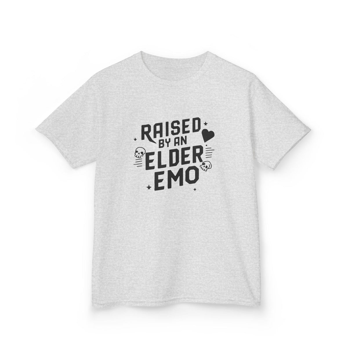 Raised by an Elder Emo - Youth Tee CA XL / Ash