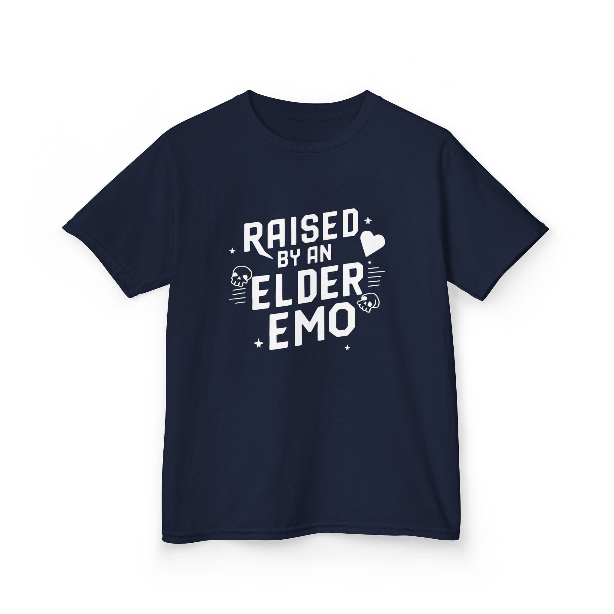 Raised by an Elder Emo - Youth Tee Navy / XS