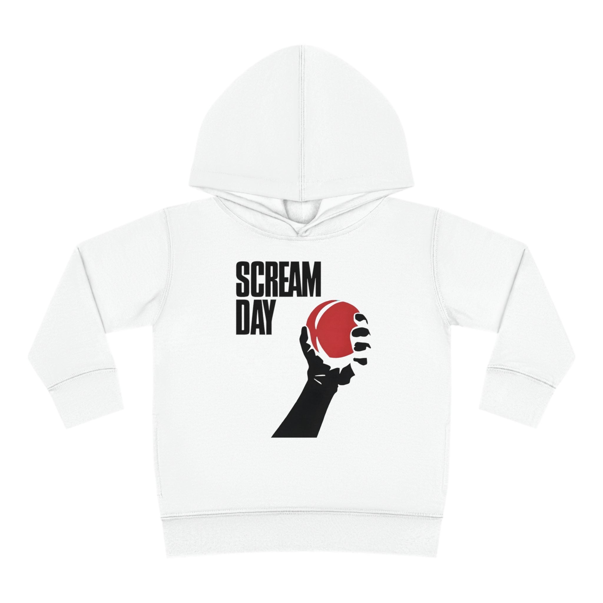 Scream Day Toddler Hoodie White / 2T