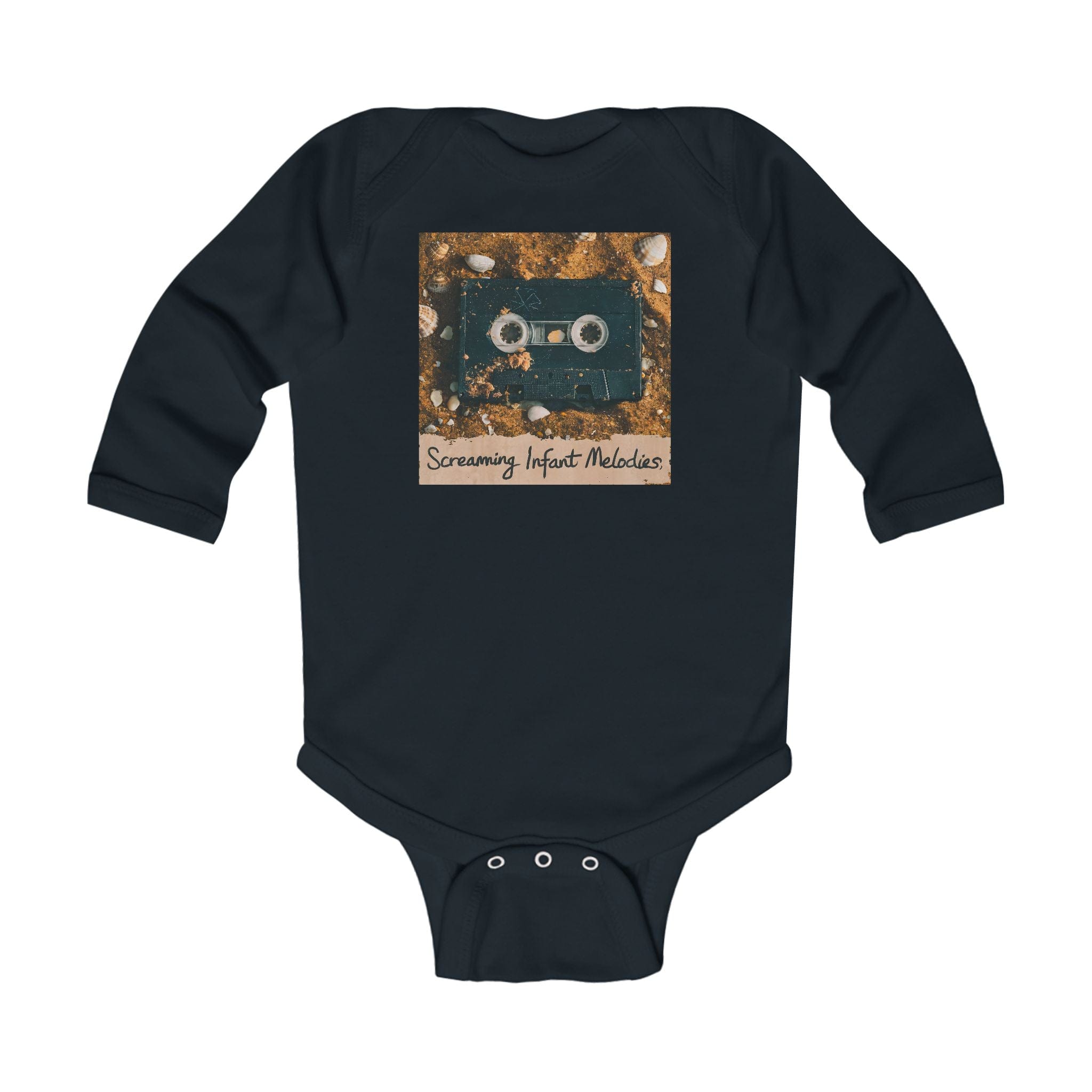 Screaming Infant Melodies - Long Sleeve Onesie Black / NB (0-3M)