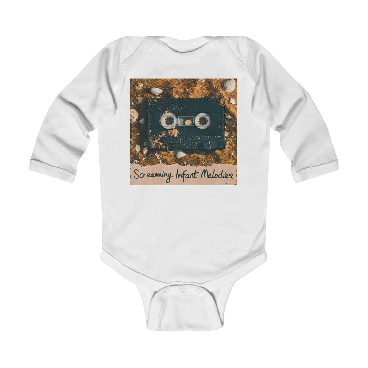 Screaming Infant Melodies - Long Sleeve Onesie CA White / NB (0-3M)