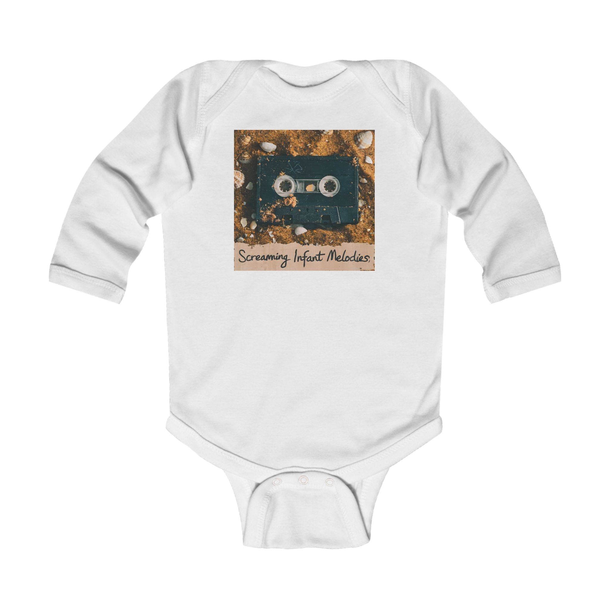 Screaming Infant Melodies - Long Sleeve Onesie White / NB (0-3M)