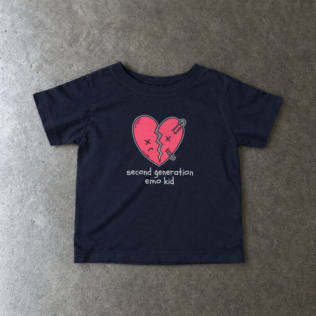 Second Generation Emo Kid 2.0 Baby Tee Navy / 6M