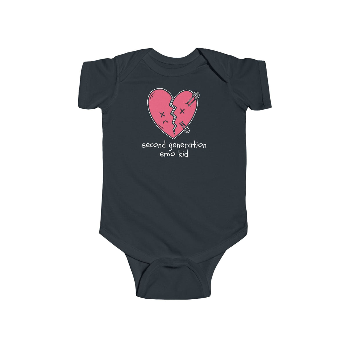 Second Generation Emo Kid 2.0 Onesie Black / NB (0-3M)