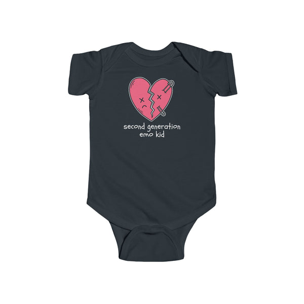 Second Generation Emo Kid 2.0 Onesie Black / NB (0-3M)