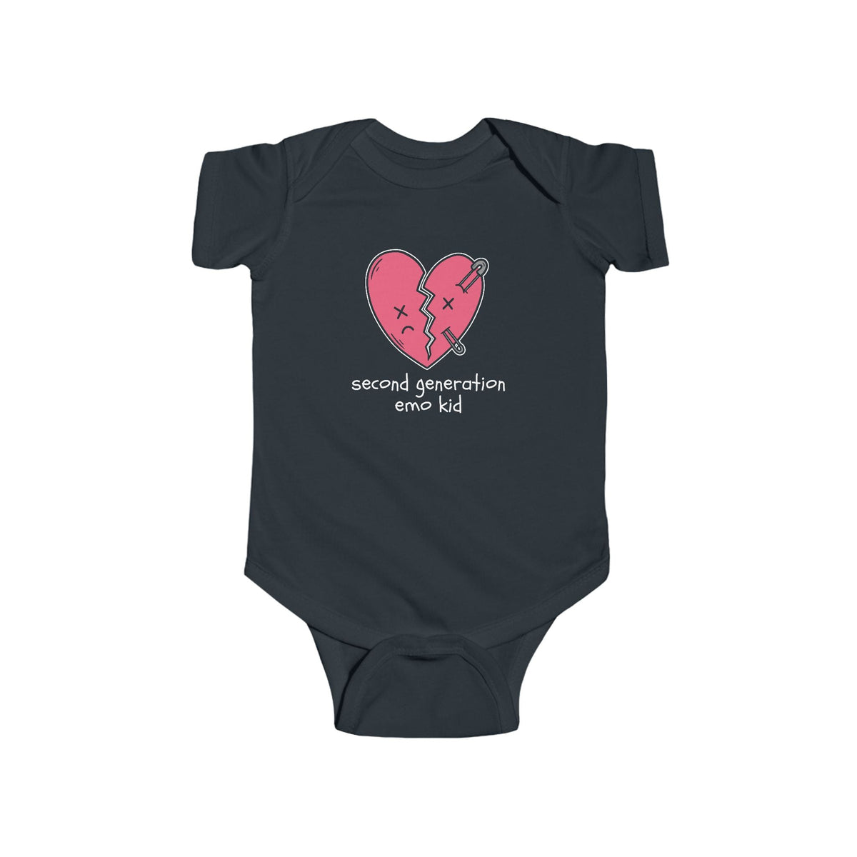 Second Generation Emo Kid 2.0 Onesie Black / NB (0-3M)