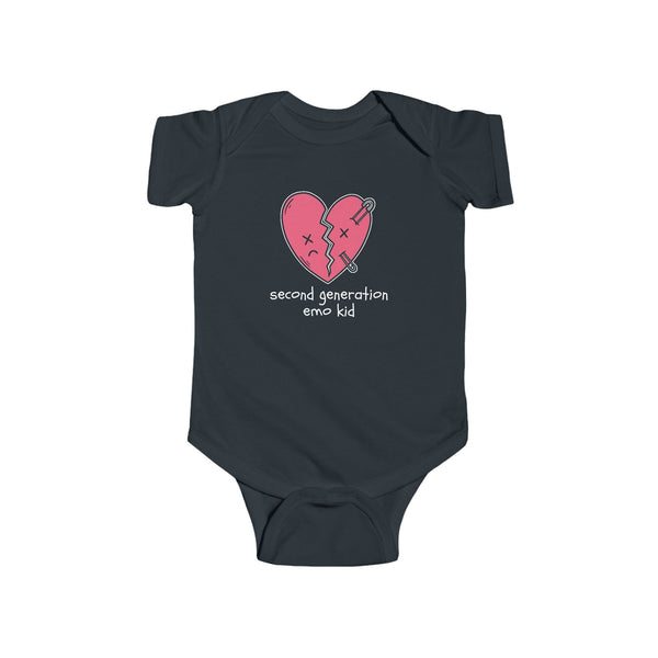 Second Generation Emo Kid 2.0 Onesie Black / NB (0-3M)