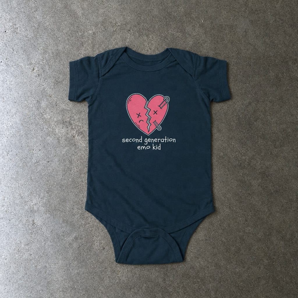 Second Generation Emo Kid 2.0 Onesie Navy / NB (0-3M)