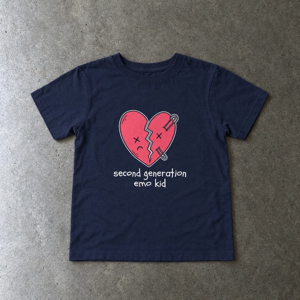 Second Generation Emo Kid 2.0 Toddler Tee Navy / 2T