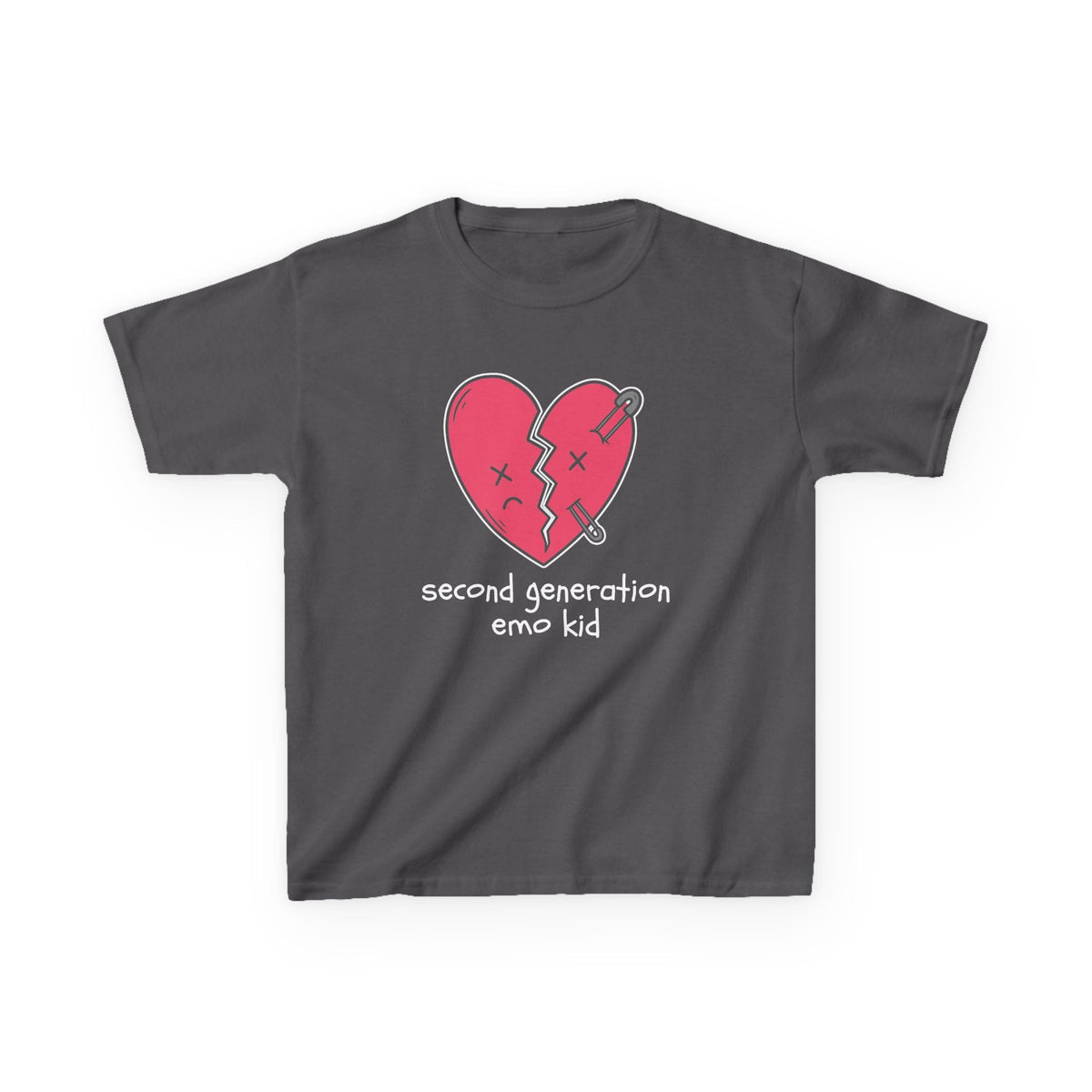 Second Generation Emo Kid 2.0 Youth Tee XS / Charcoal