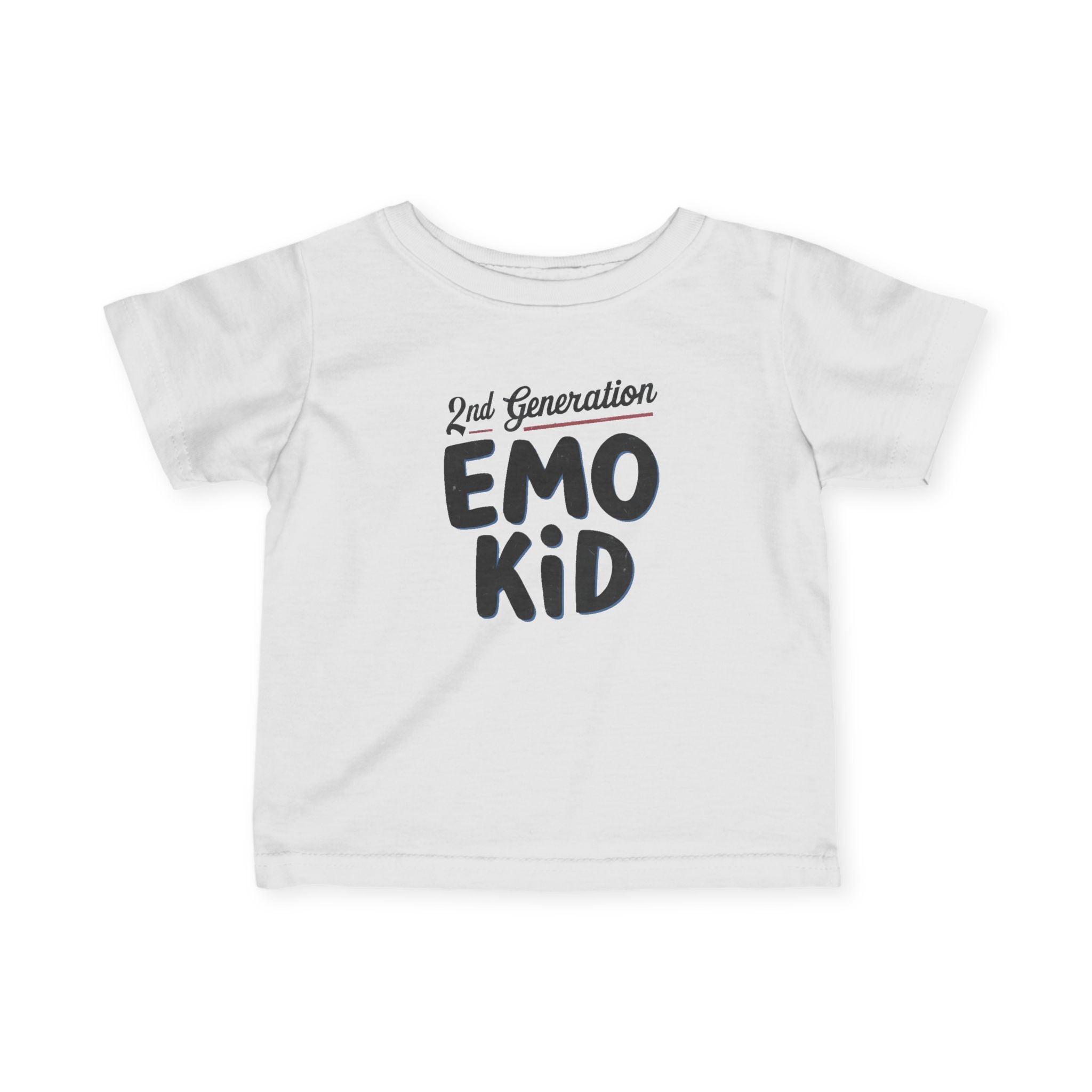 Second Generation Emo Kid- Infant Tee White / 6M