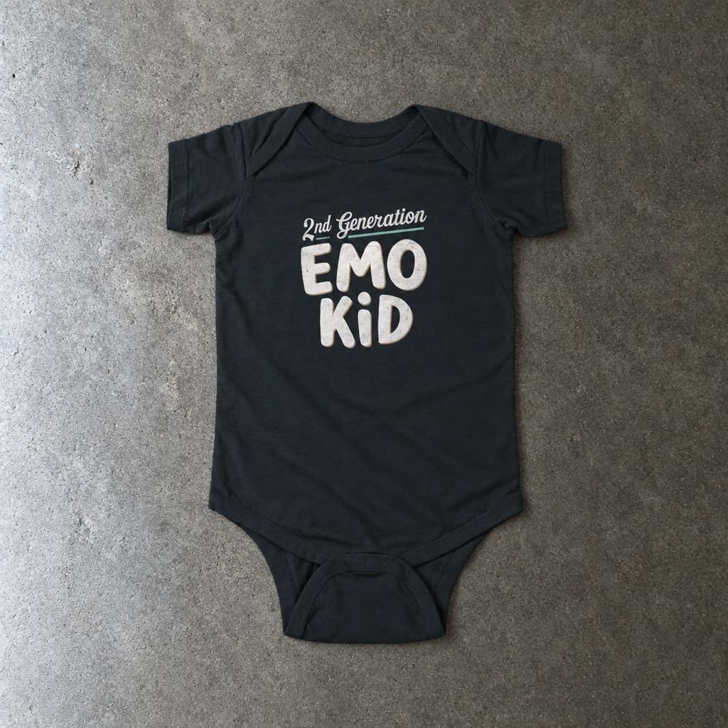 Second Generation Emo Kid - Onesie Black / NB (0-3M)
