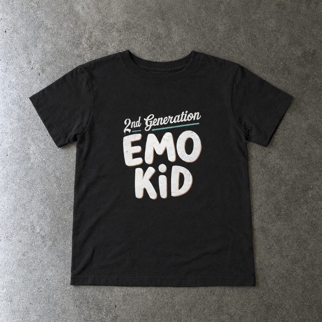 Second Generation Emo Kid - Toddler Tee Black / 2T