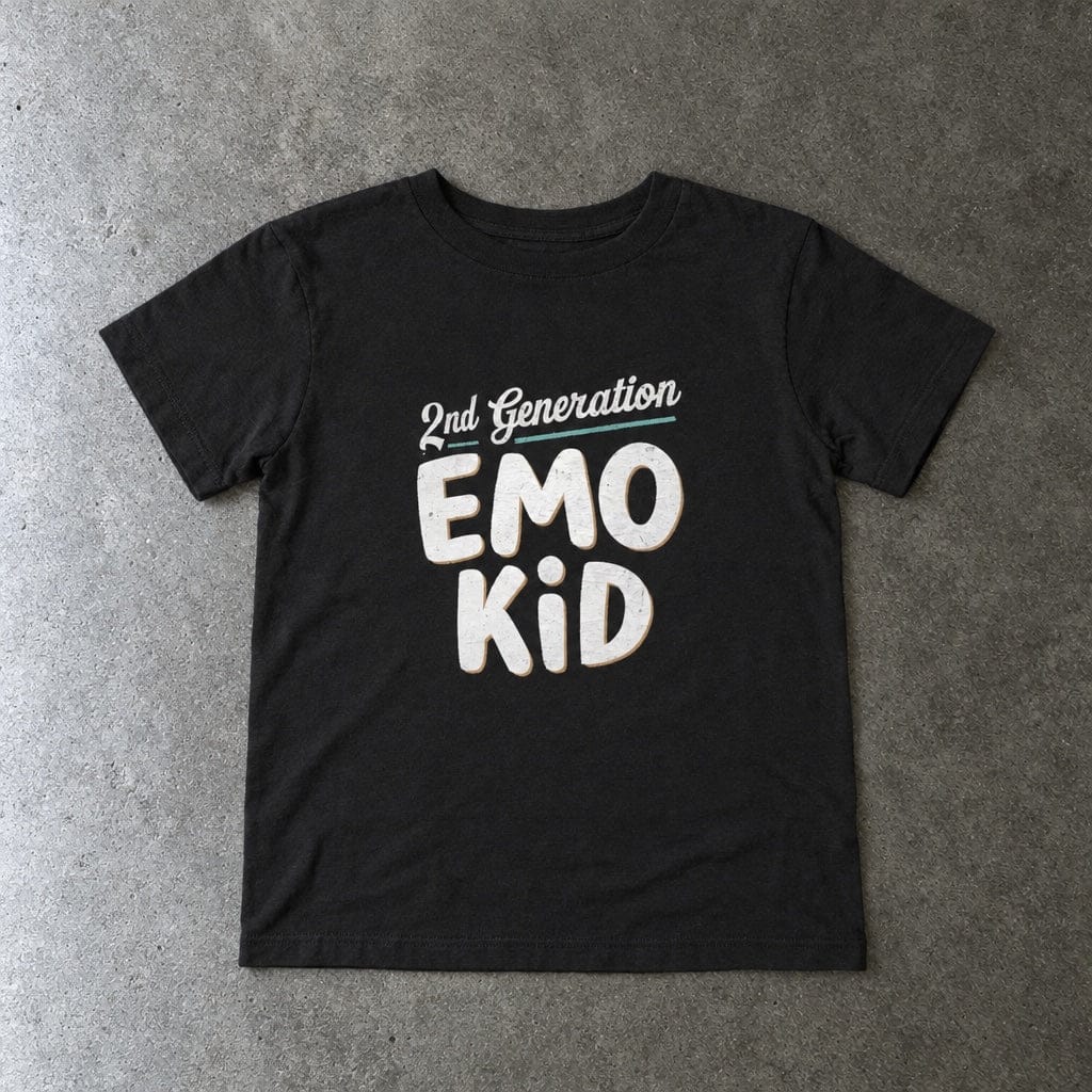 Second Generation Emo Kid - Toddler Tee CA Black / 2T