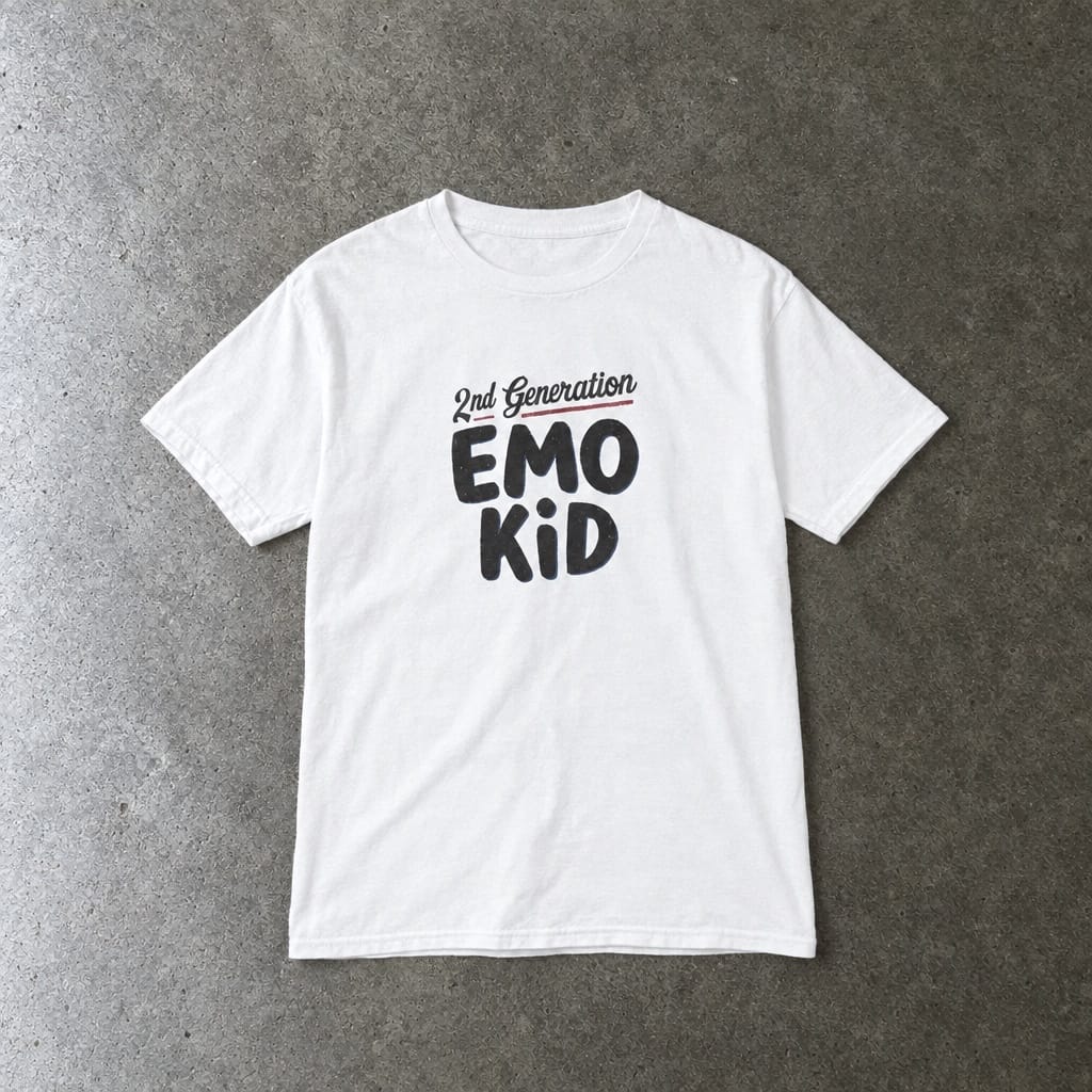 Second Generation Emo Kid - Youth Tee White / XS