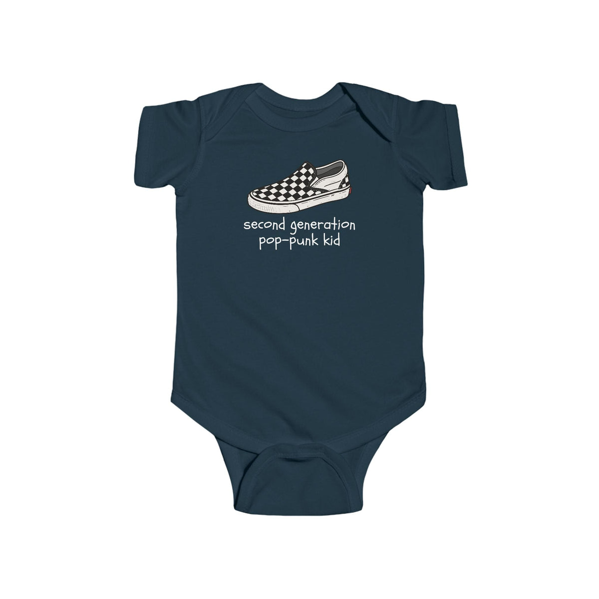 Second Generation Pop-punk Kid 2.0 Onesie (CA) Navy / NB (0-3M)