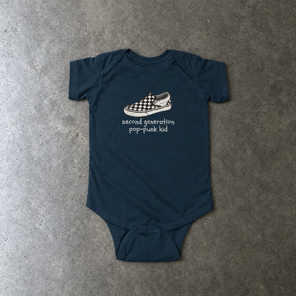 Second Generation Pop-punk Kid 2.0 Onesie Navy / NB (0-3M)