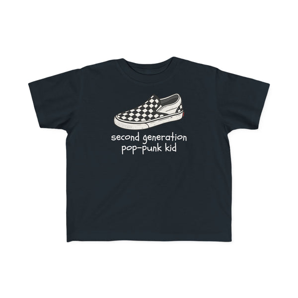 Second Generation Pop-punk Kid 2.0 Toddler Tee Black / 2T