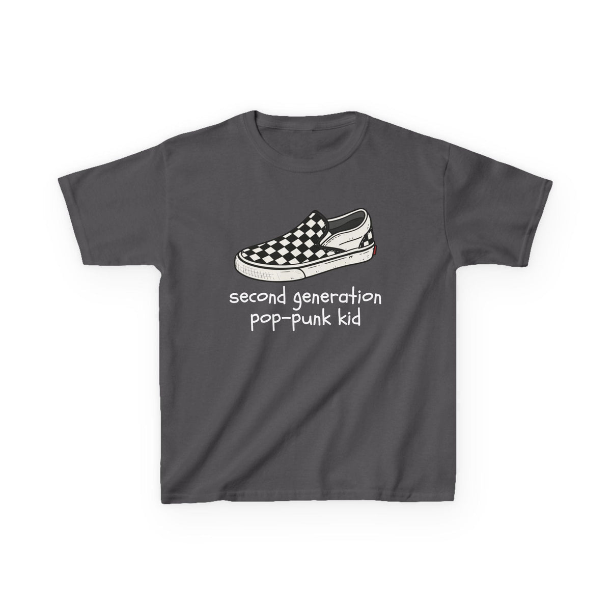 Second Generation Pop-punk Kid 2.0 Youth Tee Charcoal / S