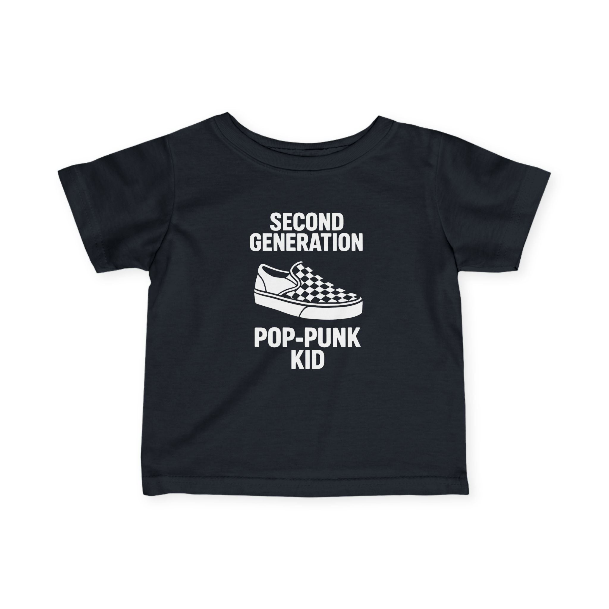 Second Generation Pop-Punk Kid - Infant Tee Black / 6M