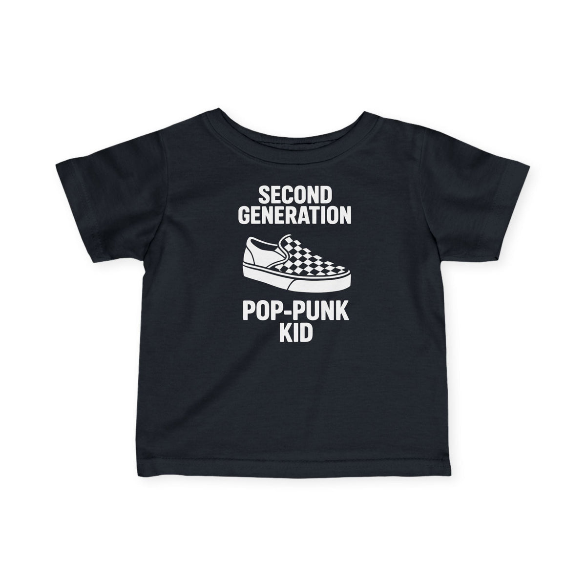 Second Generation Pop-Punk Kid - Infant Tee CA Black / 6M