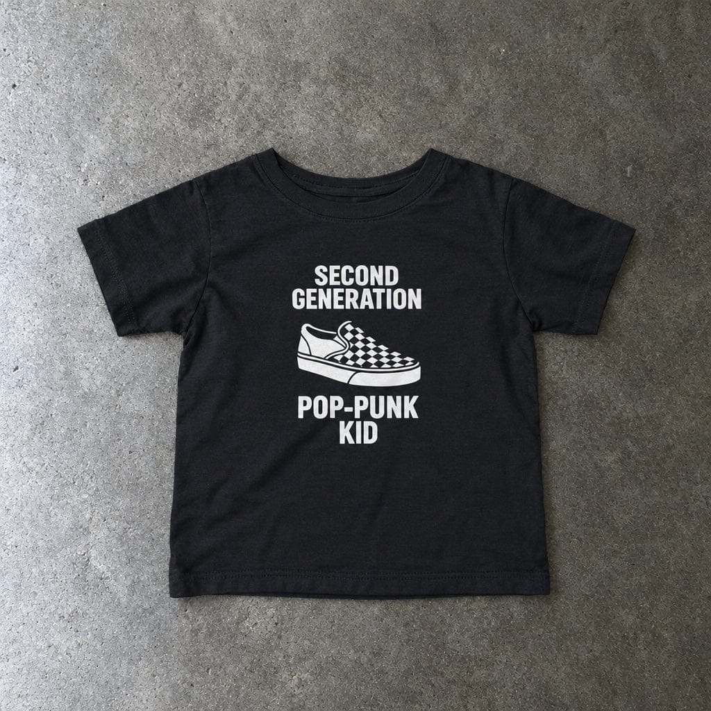 Second Generation Pop-Punk Kid - Infant Tee CA Black / 6M