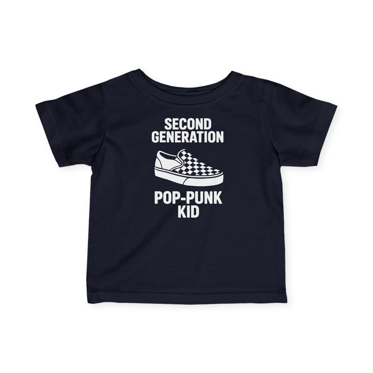 Second Generation Pop-Punk Kid - Infant Tee CA Navy / 6M