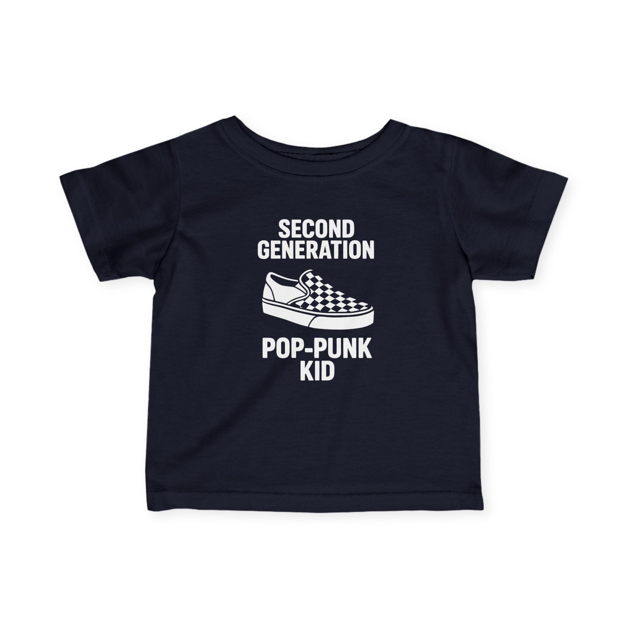Second Generation Pop-Punk Kid - Infant Tee Navy / 6M