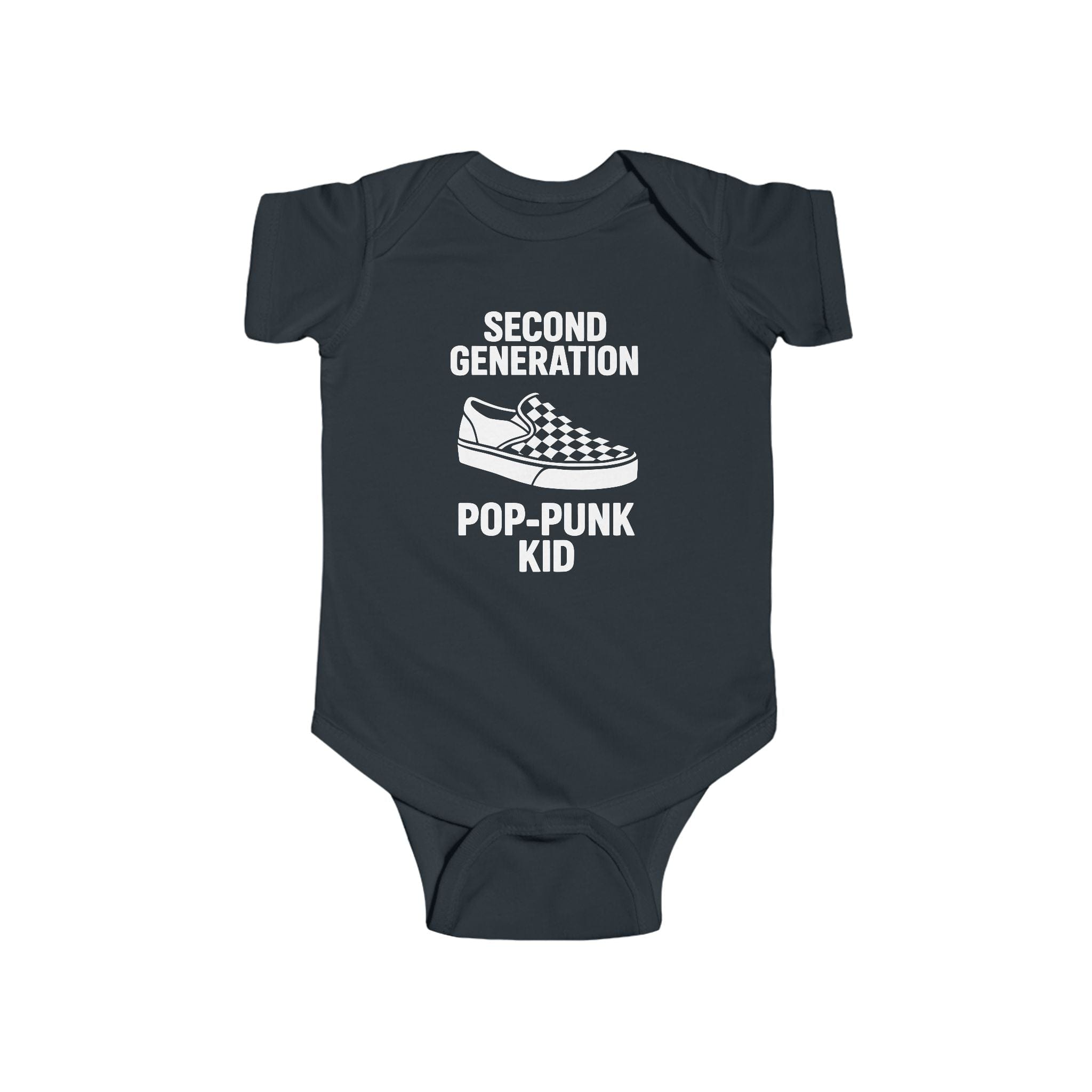 Second Generation Pop-Punk Kid - Onesie Black / NB (0-3M)