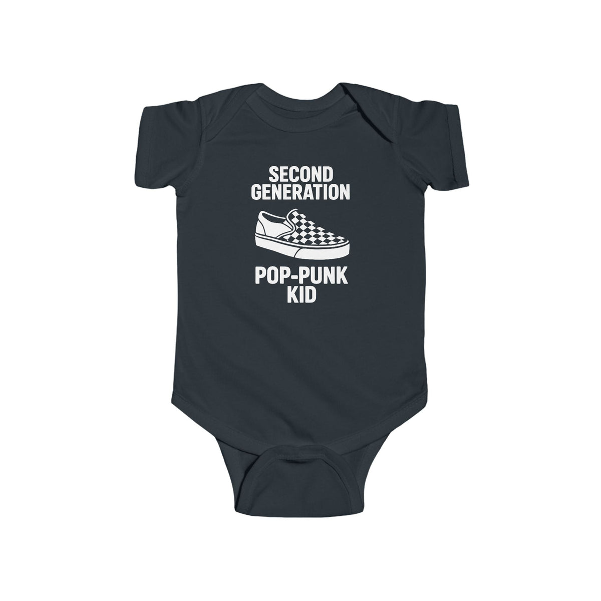 Second Generation Pop-Punk Kid - Onesie CA Black / NB (0-3M)