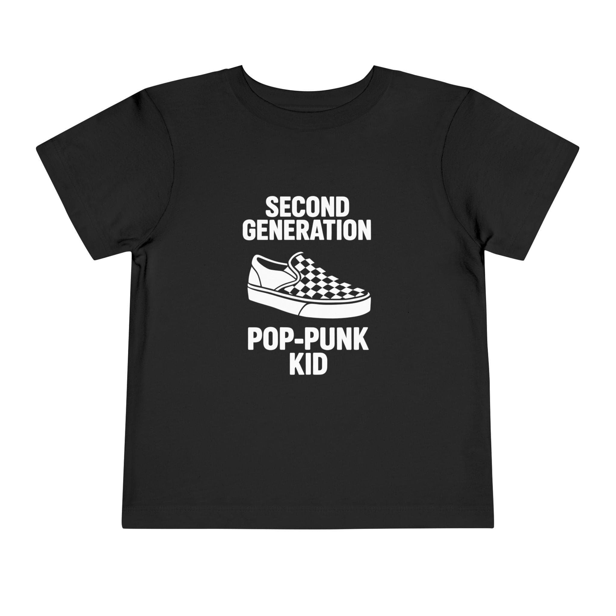 Second Generation Pop-Punk Kid - Toddler Tee Black / 2T
