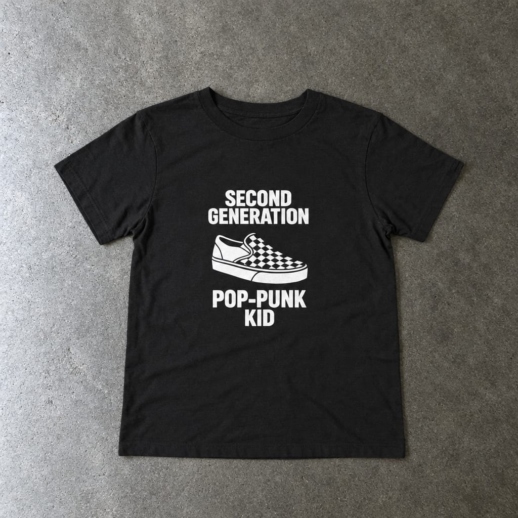 Second Generation Pop-Punk Kid - Toddler Tee Black / 2T