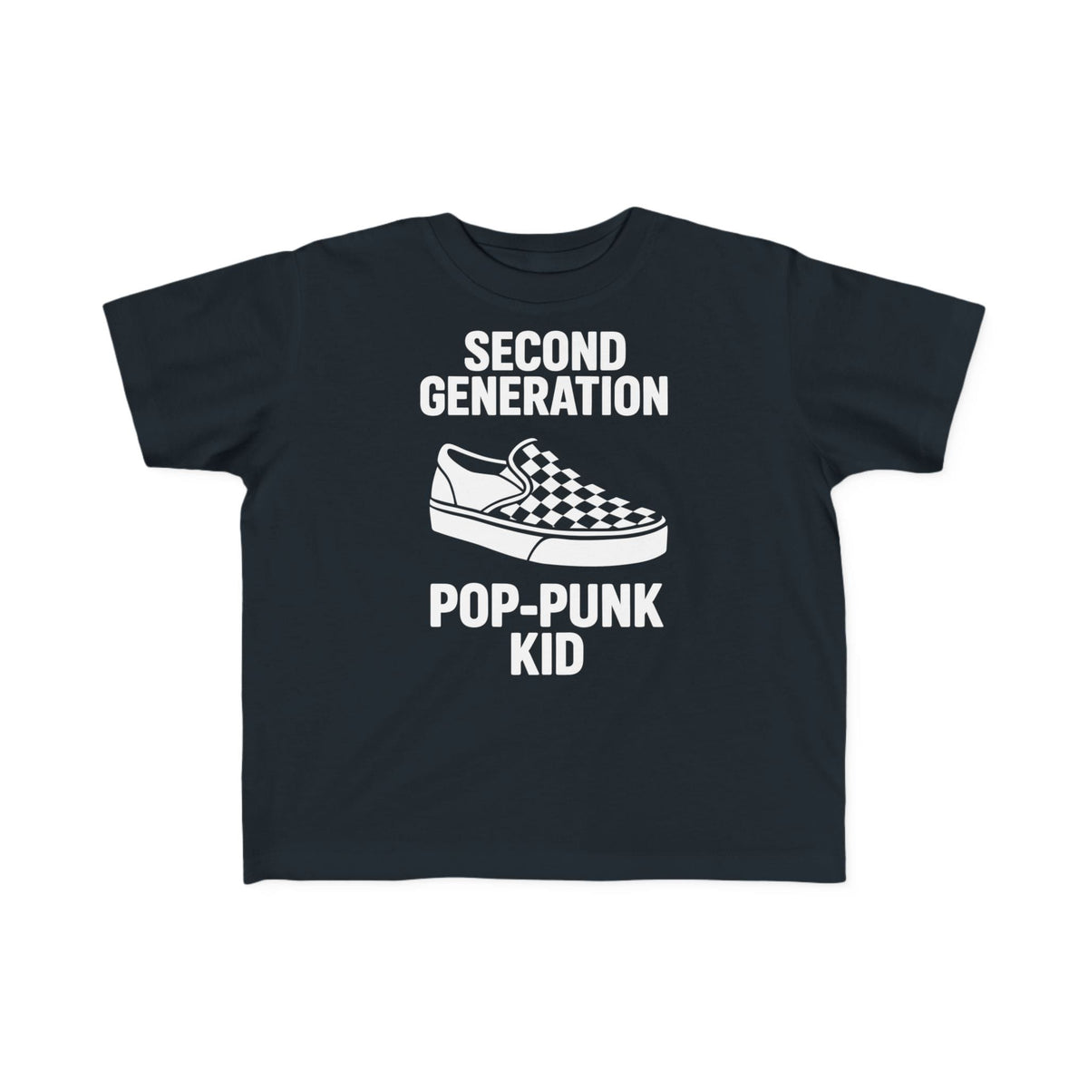 Second Generation Pop-Punk Kid - Toddler Tee CA Black / 2T