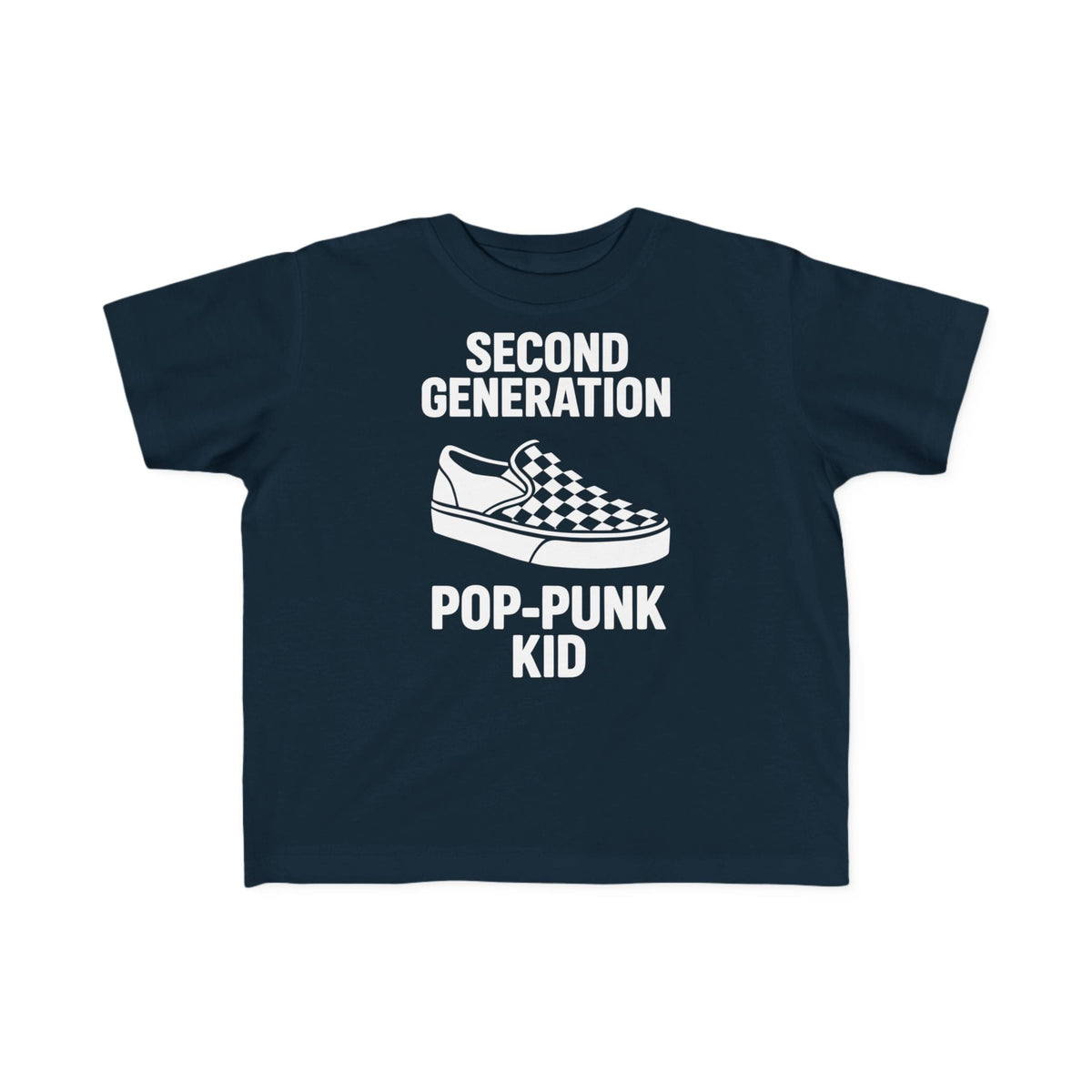 Second Generation Pop-Punk Kid - Toddler Tee CA Navy / 2T