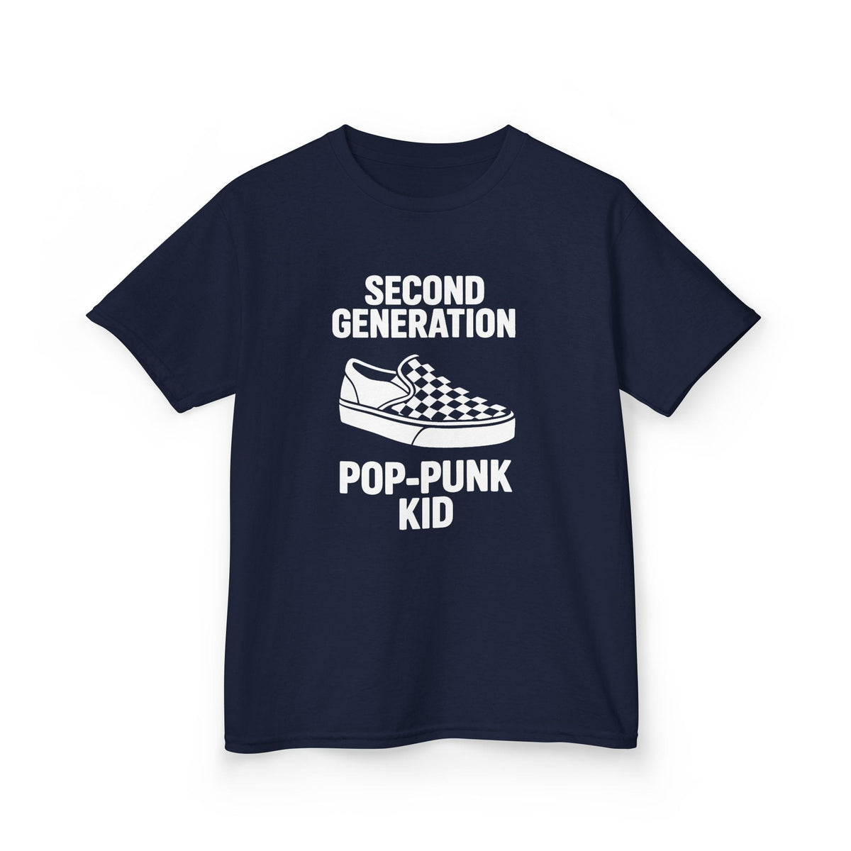 Second Generation Pop-Punk Kid - Youth Tee CA XS / Navy