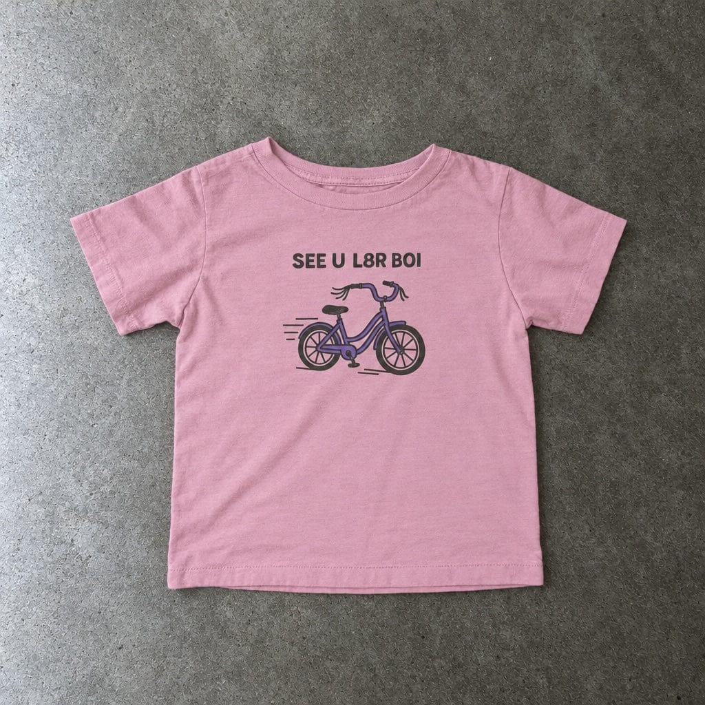 SEE U L8R BOI - Infant Tee CA Pink / 6M