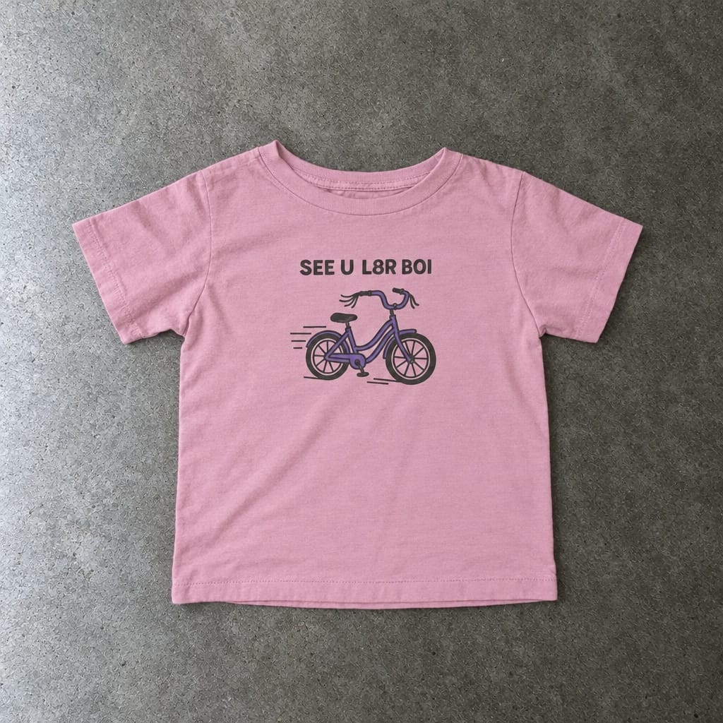 SEE U L8R BOI - Infant Tee Pink / 6M