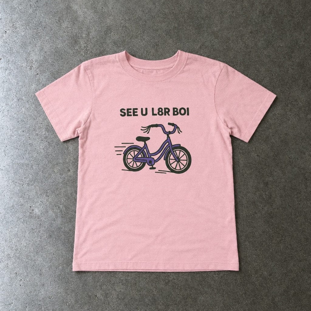 SEE U L8R BOI - Toddler Tee CA Pink / 2T
